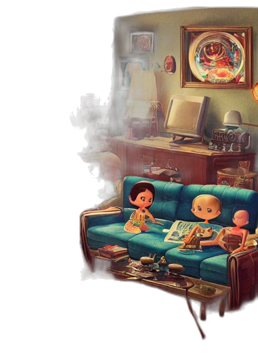 furniture, concept art, 3d render, fantasy art transparent PNG cut-out