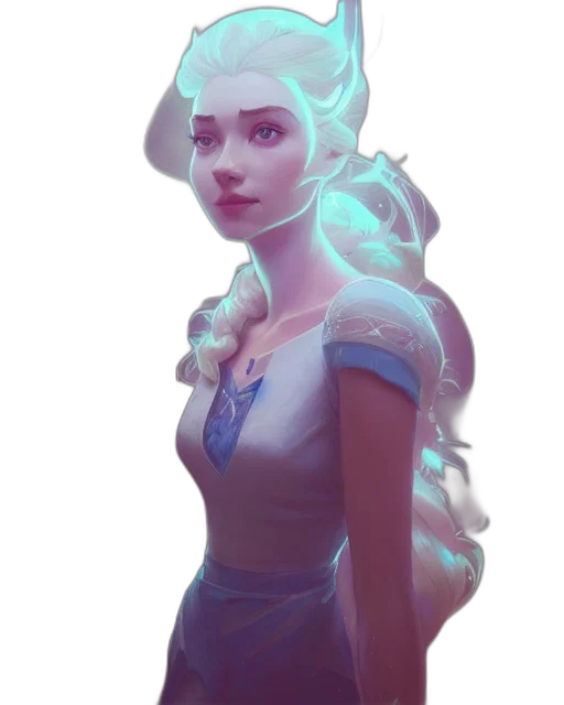 crown, dress, face, staff, fantasy art, concept art, pixel art, comic book art transparent PNG cut-out