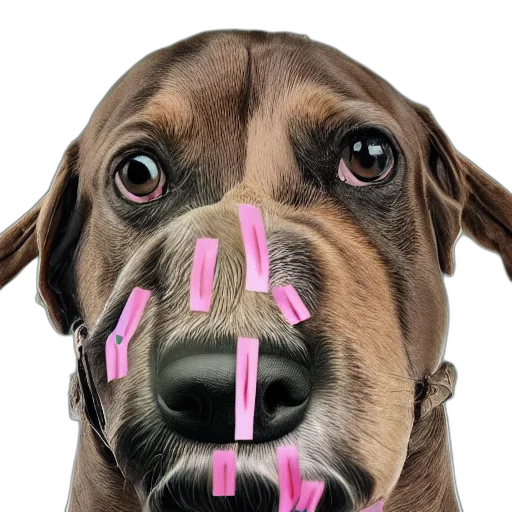 mask, face, animal, staff, photorealistic, realistic, photo, dog transparent PNG cut-out