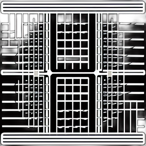 building, furniture, monochrome, scifi transparent PNG cut-out