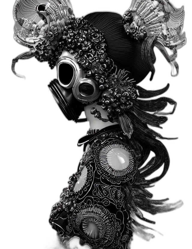 mask, crown, creature, robot transparent PNG cut-out
