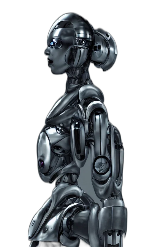 robot, dress, jewelry, face transparent PNG cut-out