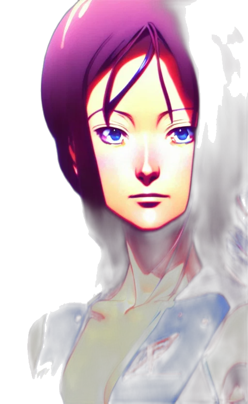 face, robot, dress, mask, anime, fantasy art, comic book art, concept art transparent PNG cut-out