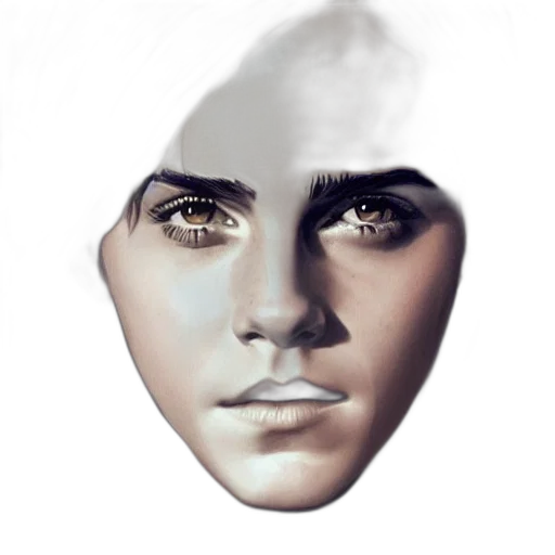 face, mask, robot, crown, photorealistic, 3d render, concept art, fantasy art transparent PNG cut-out
