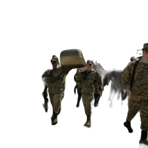 weapon, staff, animal, 3d render, concept art, fog, military, march transparent PNG cut-out