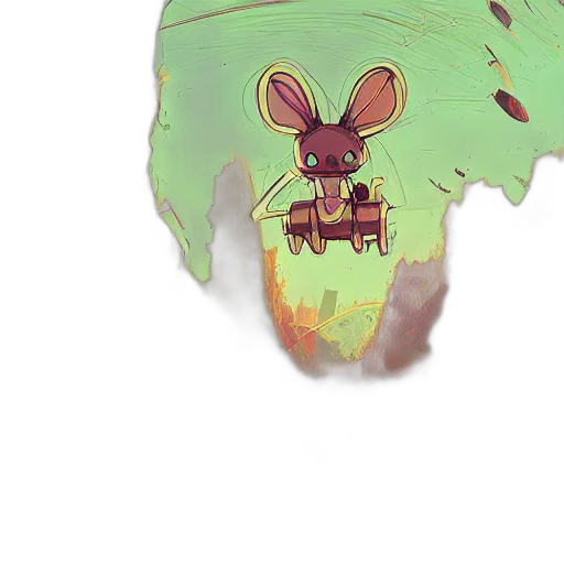 creature, animal, mask, face, concept art, pixel art, watercolor, 3d render transparent PNG cut-out
