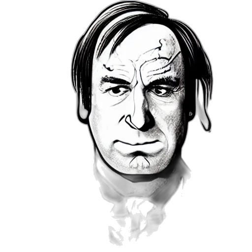 face, hair, mask, jacket, comic book art, cartoon, concept art, photorealistic transparent PNG cut-out