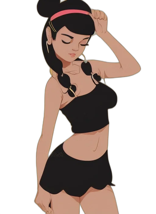 dress, jewelry, hat, cartoon transparent PNG cut-out