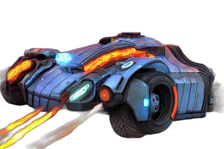 weapon, car, robot, concept art transparent PNG cut-out