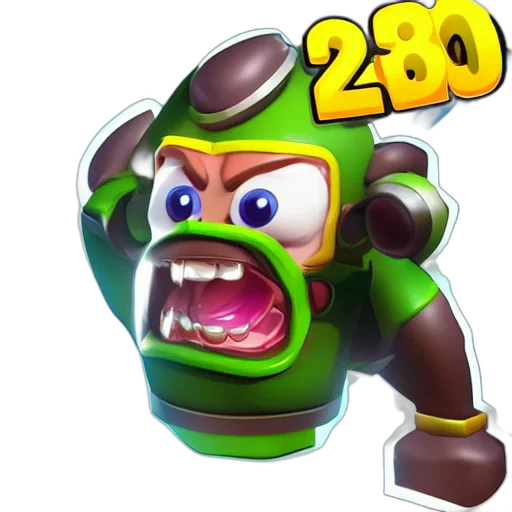 3d render, concept art, bloons, gameplay transparent PNG cut-out
