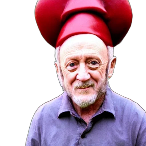 hat, crown, staff, face, jonathan, banks, garden, gnome transparent PNG cut-out