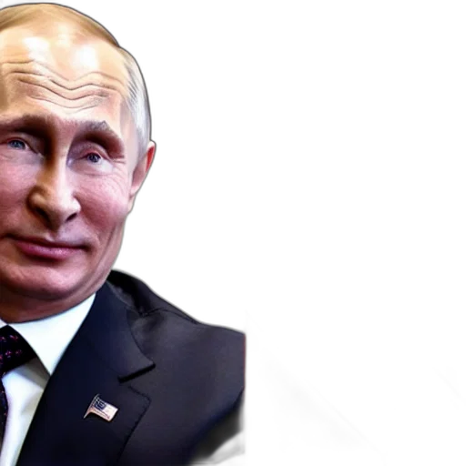face, photorealistic, concept art, 3d render, trump, kidding, putin transparent PNG cut-out