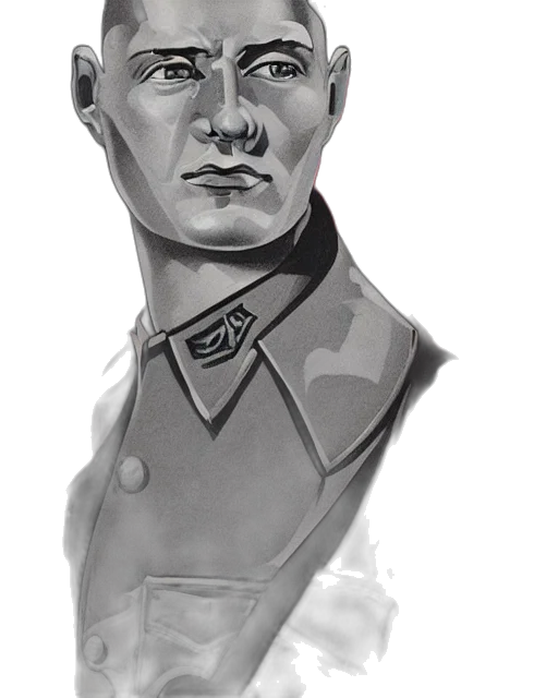 face, staff, jacket, mask, concept art, photorealistic, cartoon, pencil sketch transparent PNG cut-out