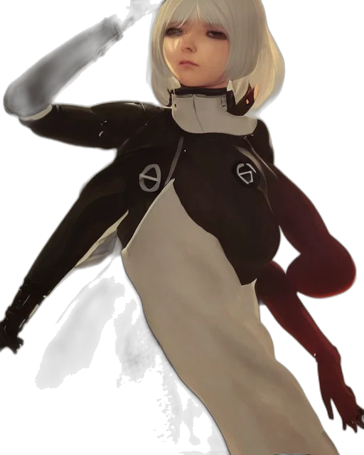 staff, jacket, robot, weapon, concept art, 3d render, fantasy art, anime transparent PNG cut-out