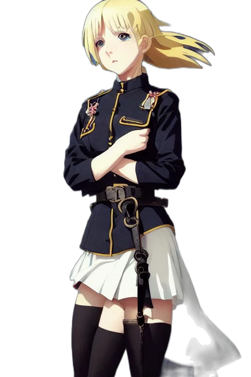 staff, hat, weapon, jacket transparent PNG cut-out