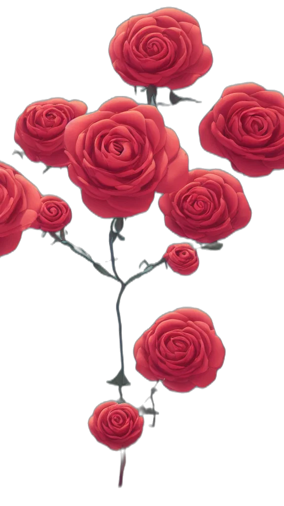 flower, crown, jewelry, 3d render transparent PNG cut-out