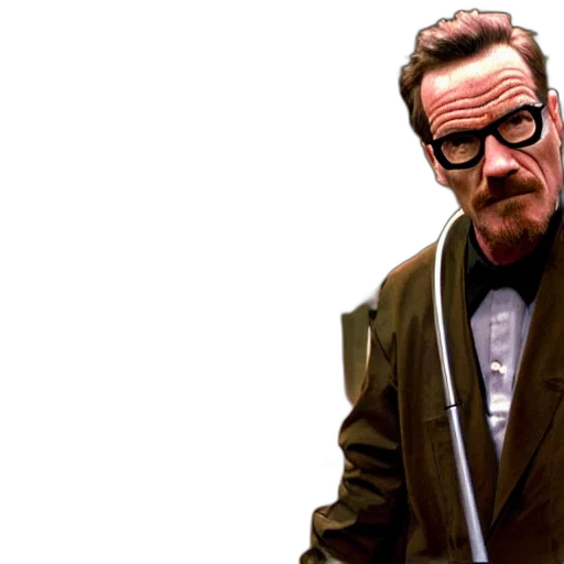 comic book art, concept art, bryan, cranston, gordon, freeman, holding, crowbar transparent PNG cut-out