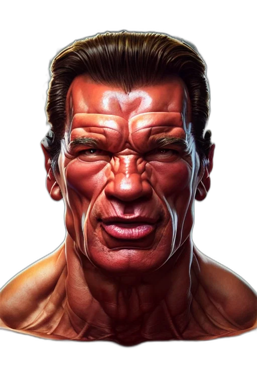 face, mask, photorealistic, comic book art, concept art, 3d render, square, watermelon transparent PNG cut-out