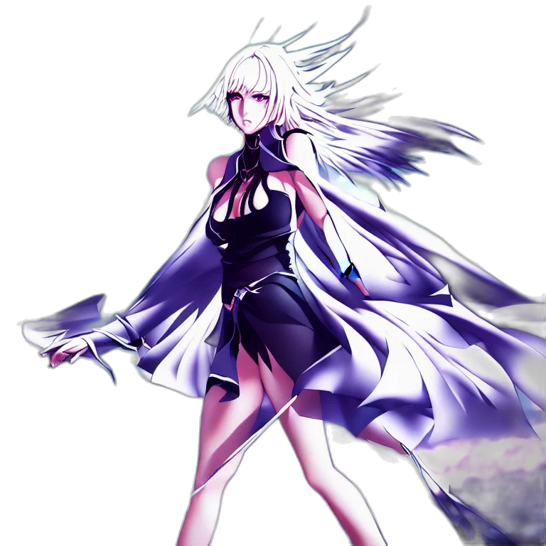 dress, staff, weapon, concept art, fantasy art, pixel art, anime, monochrome transparent PNG cut-out
