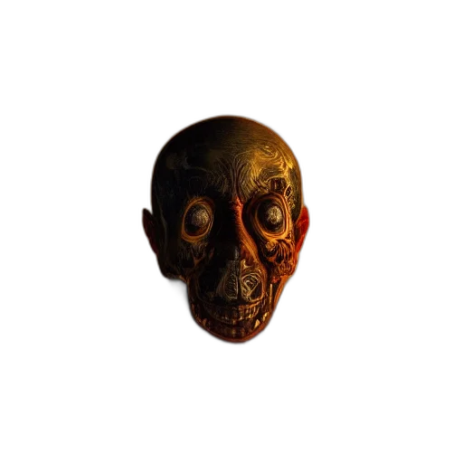 mask, face, staff, creature transparent PNG cut-out