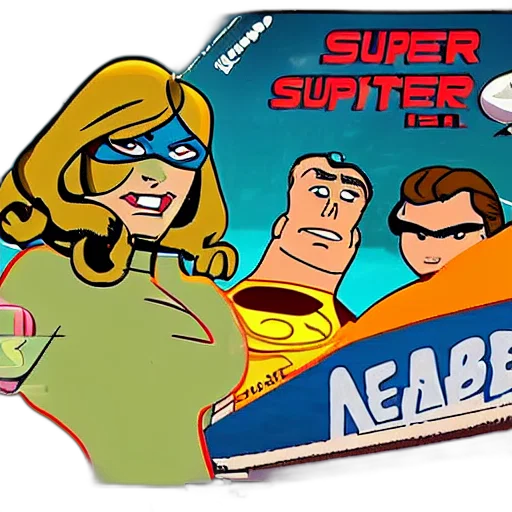 comic book art, cartoon, secret, underwater transparent PNG cut-out