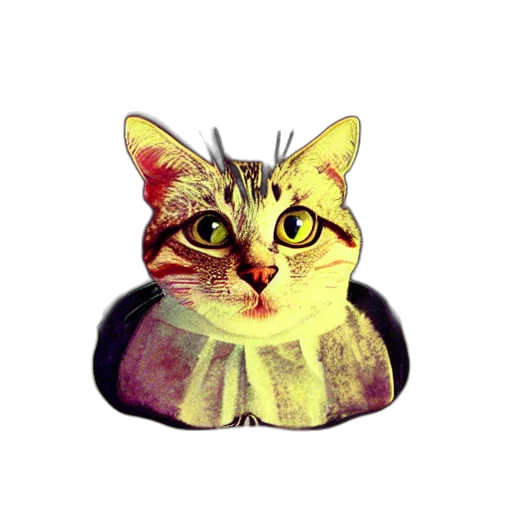 animal, hat, creature, face, watercolor, pixel art, photorealistic, oil painting transparent PNG cut-out