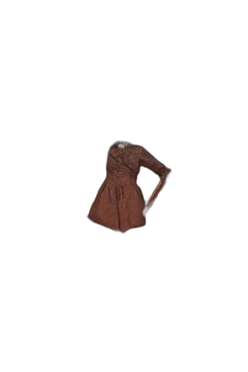 dress, jacket, hat, staff transparent PNG cut-out