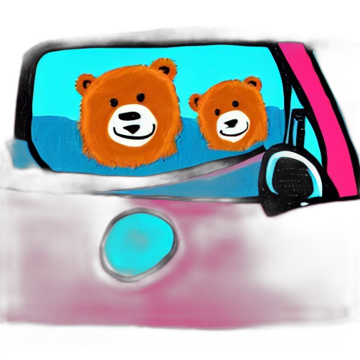 car, concept art, vaporwave, 3d render transparent PNG cut-out