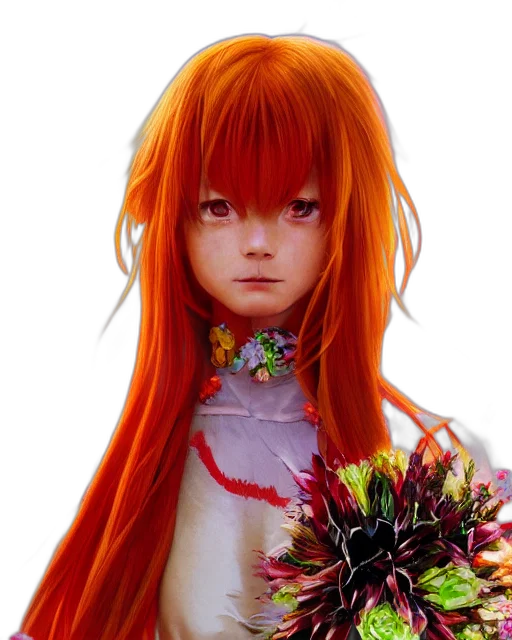 flower, photorealistic, fantasy art, anime, concept art, red, studio, photo transparent PNG cut-out