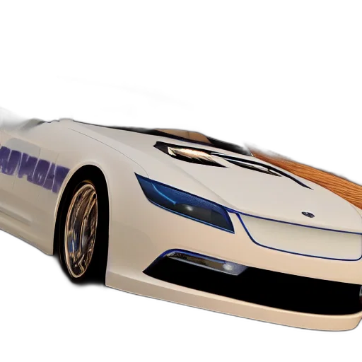 car, weapon, 3d render, concept art, photorealistic, cartoon, walter, white transparent PNG cut-out