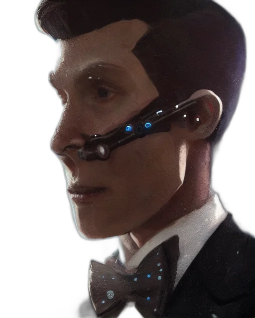 robot, face, mask, staff transparent PNG cut-out