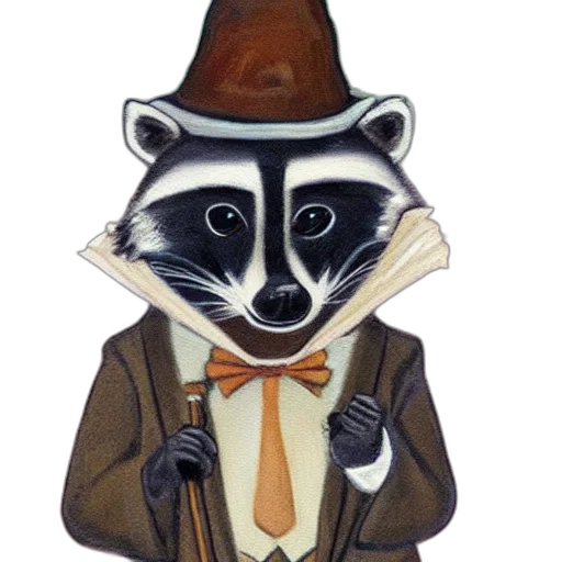 staff, animal, hat, jacket transparent PNG cut-out