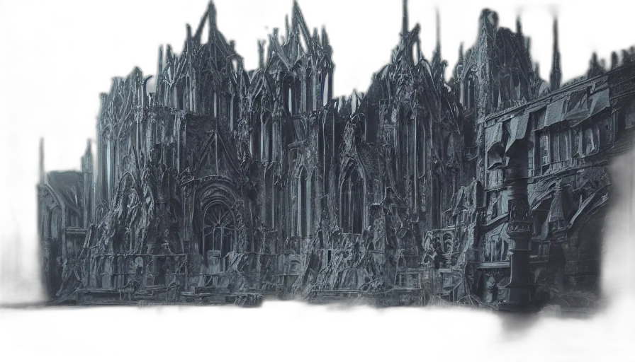 crown, building, concept art, 3d render transparent PNG cut-out