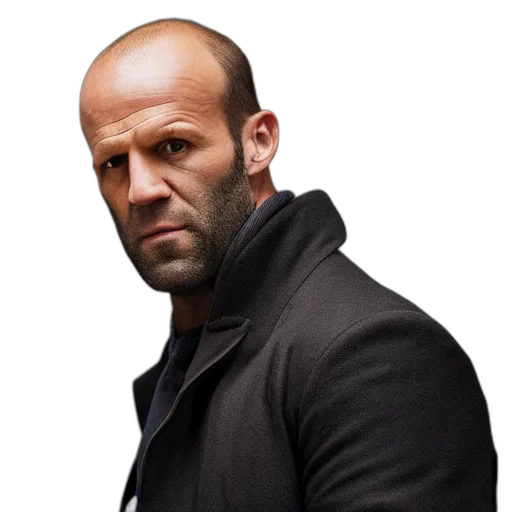 jacket, face, animal, photorealistic transparent PNG cut-out