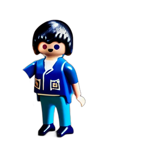 staff, jacket, robot, 3d render, concept art, pixel art, cartoon, blue transparent PNG cut-out