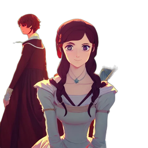 dress, sword, staff, crown transparent PNG cut-out