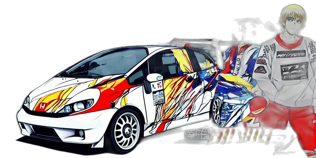 car, anime, cartoon, concept art transparent PNG cut-out
