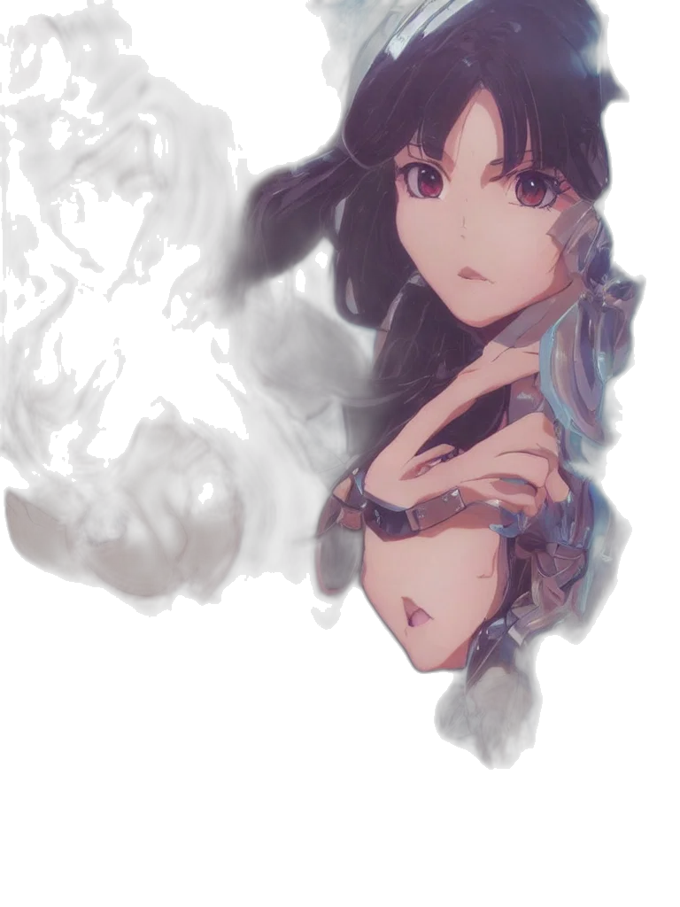 dragon, dress, mask, weapon transparent PNG cut-out