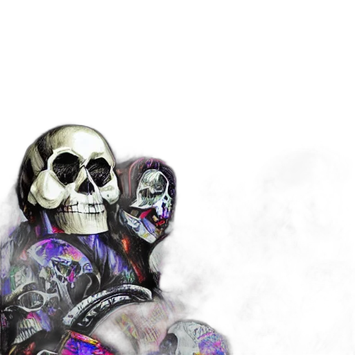 mask, robot, concept art, cyberpunk, fantasy art, 3d render, outer space, dark transparent PNG cut-out