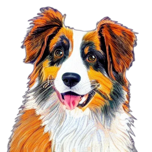 animal, staff, face, watercolor, photorealistic, oil painting, cartoon, australian transparent PNG cut-out