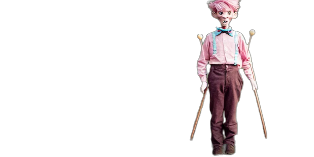 staff, creature, concept art, 3d render transparent PNG cut-out