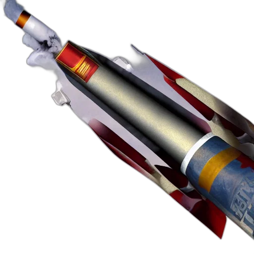 weapon, 3d render, concept art, russian, rocket, luncher, cigarettes, photoshop transparent PNG cut-out