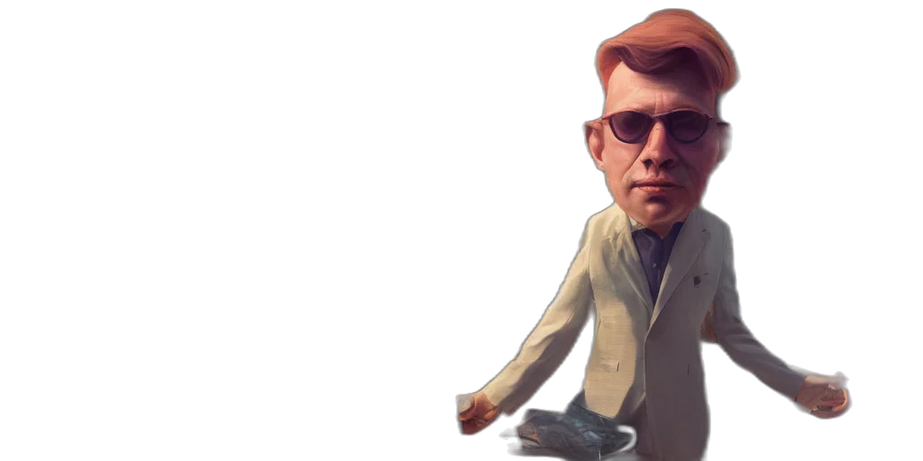 staff, jacket, face, creature transparent PNG cut-out