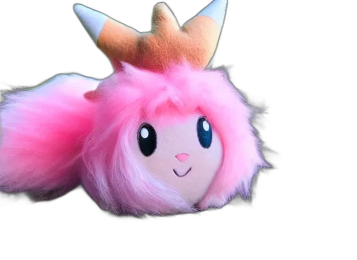 hair, creature, animal, crown, 3d render, concept art, fantasy art, pixel art transparent PNG cut-out