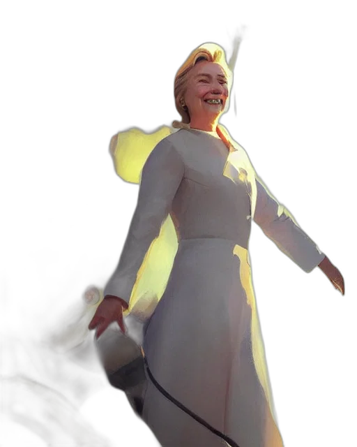dress, staff, dragon, creature transparent PNG cut-out