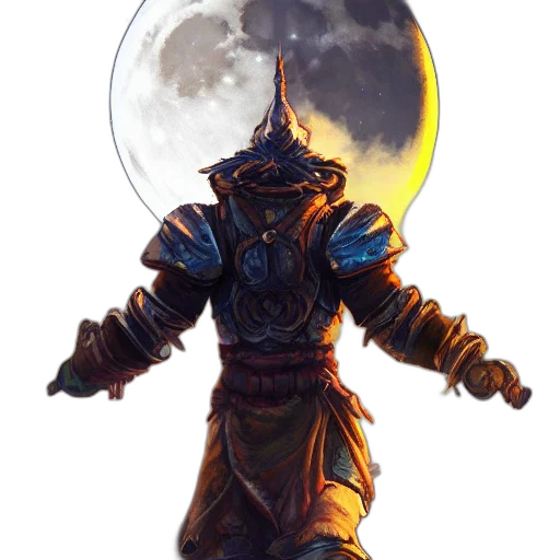 staff, mask, robot, sword, concept art, fantasy art, pixel art, comic book art transparent PNG cut-out