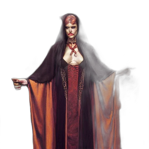 dress, staff, jewelry, crown transparent PNG cut-out