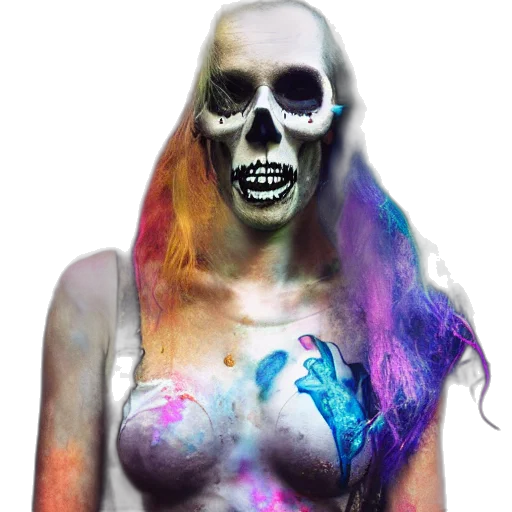 mask, face, dress, creature, fantasy art, concept art, photorealistic, watercolor transparent PNG cut-out
