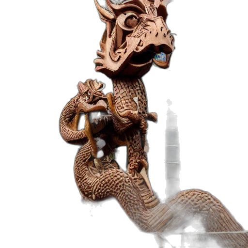 dragon, staff, creature, jewelry, fantasy art, concept art, 3d render, photorealistic transparent PNG cut-out