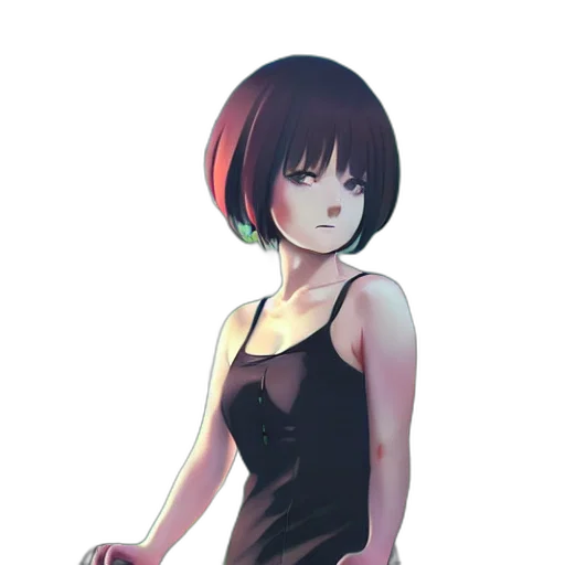 dress, robot, weapon, face transparent PNG cut-out